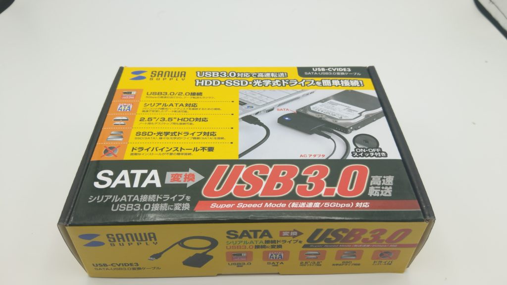 新色追加 まとめ サンワサプライSATA-USB3.0変換ケーブル USB3.0 A オス-SATAオス USB-CVIDE3 1本 